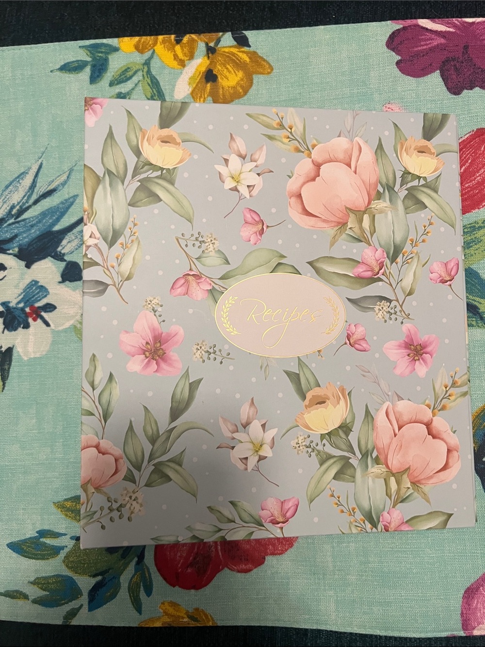 Floral Recipe Binder in Pastel Blue
Includes Recipe Cards and More!! - Picture 5 of 8